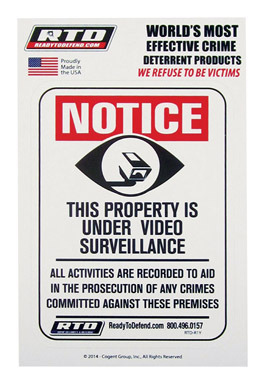 VIDEO SURVEILLANCE DECAL