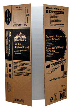 Tri-fold Displyboard Wht 36"x48"