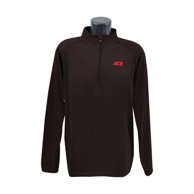PULLOVER MEN BLK 1/4 XL