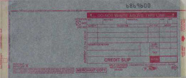 BANKCARD CRDT SLIP BX100