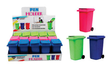 TRASH CAN PEN HOLDER
