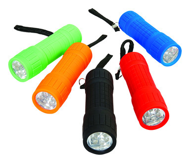 FLASHLIGHT 9LED ASSORTED