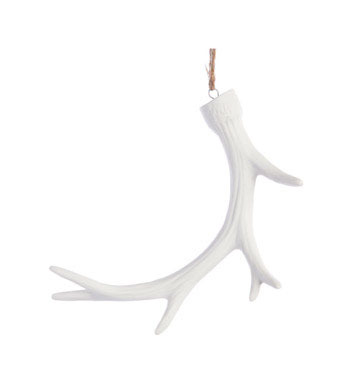 ANTLER ORNAMENT WHT