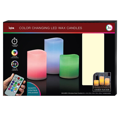 PILLAR CANDL CC W/TIM3PK