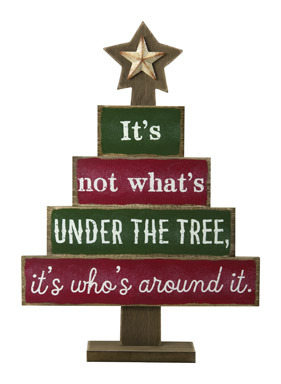 UNDER THE TREE WD PLAQUE