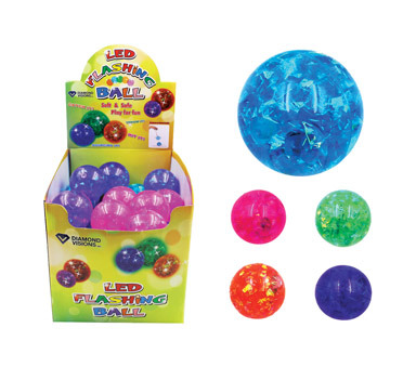 LED FLASH/GLTR BALL ASST