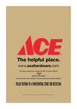 Ace Logo Small Brown Bag