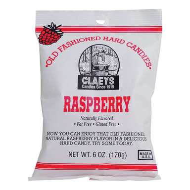 RASPBERRY HARD CANDY 6OZ