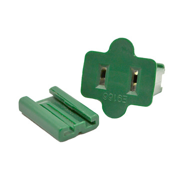 ZIP FEMALE PLUG GRN100PK