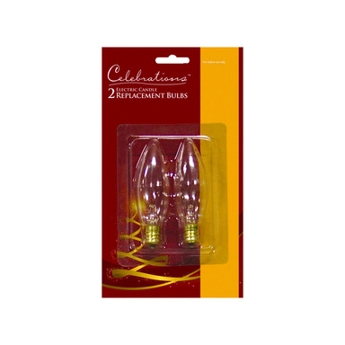 BULB F/ELEC CANDLE 2PK