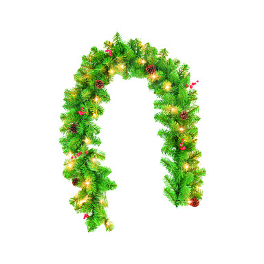 LIT CLR DECOR GARLAND 6'