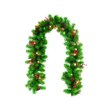 LIT MLT DECOR GARLAND 6'