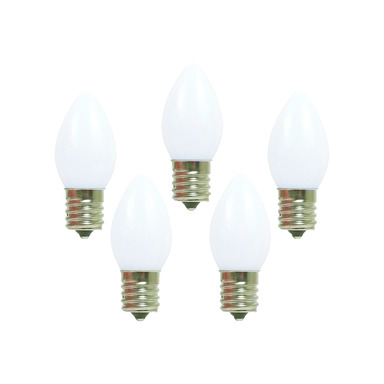 BULB CERAMIC C7 WHT 25PK