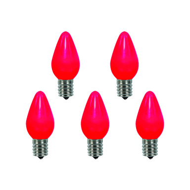 BULB CERAMIC C7 RED 25PK