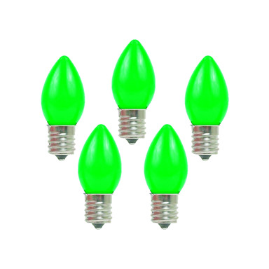 BULB CERAMIC C7 GRN 25PK