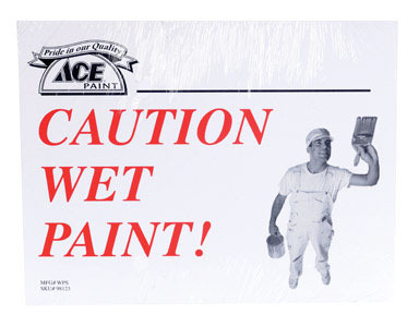 SIGN "WET PAINT"