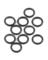 O-RING PRSRWSHR 3/8"10PK