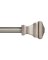 Kenney Pewter Pewter Fast Fit Milton Curtain Rod 66 in. L X 120 in. L