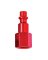 PLUG FNPT 1/4" I/M RED