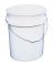 Bucket  Pail W/hdl Wht 0.7mil 5g