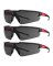 SFTY GLASSES AF TINT 3PK