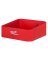 SHELF BIN RED 3.6"H