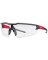 SAFETY GLASSES BK/RD 1PK