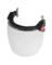 FACE SHIELD CLR BLK 10"