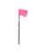 STAKE FLAGS FLR PNK 25PC