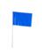 STAKE FLAGS BLU 25PC