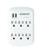 Monster Just Power It Up 1200 J 0 ft. L 6 outlets Surge Protector Wall Tap
