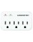 Monster Just Power It Up 1200 J 0 ft. L 3 outlets Surge Protector Wall Tap
