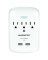 Monster Just Power It Up 1200 J 0 ft. L 3 outlets Surge Protector Wall Tap