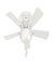 CEILING FAN LED WHTE 42"