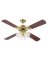 CEILING FAN PLSH BRS 42"