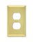 Satin Brass Duplex Wall Plate