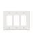 WALL PLATE WHITE 3GANG
