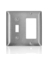 CSERIES SS 2G WALL PLATE