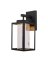 WALL SCONCE MATT BLK 13"