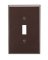 1G BROWN JUMBO SWITCH PLATE