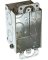 Raco 10 cu in Rectangle Steel 1 gang Switch Box Gray