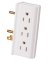 SIDE-ACCESS 6-OUTLET ADAPTER WH