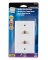 Monster Just Hook It Up White 1 gang Plastic Coaxial Wall Plate 1 pk