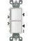 Leviton Decora 15 amps Single Pole Combination AC Quiet Switch White 1 pk