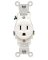 RECEPTACLE COMM 15A WHT