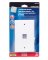 WALL PLATE 1PORT WHT