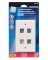 WALLPLATE 4-PORT ALMOND