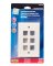 WALLPLATE 6-PORT ALMOND