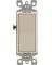 Leviton Decora 15 amps Single Pole Rocker AC Quiet Switch Light Almond 1 pk