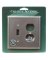 WALLPLATE 1T/1DO METLINE